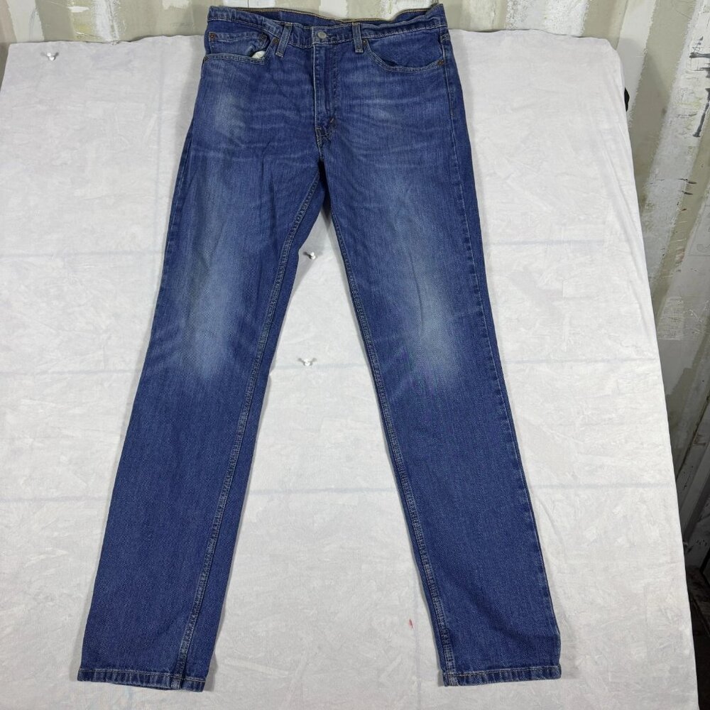 Levi's 511 Straight Leg Jeans Mens Blue Denim 5-Pockets Outdoor Size 34x34